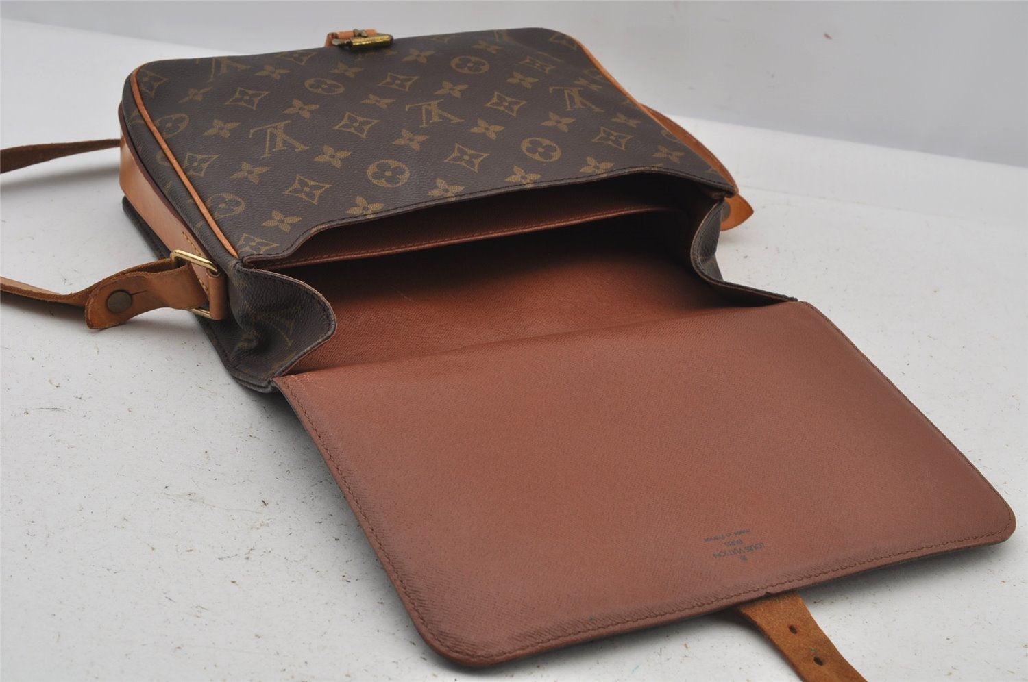 Authentic Louis Vuitton Monogram Cartouchiere GM M51252 Shoulder Cross Bag 4574J