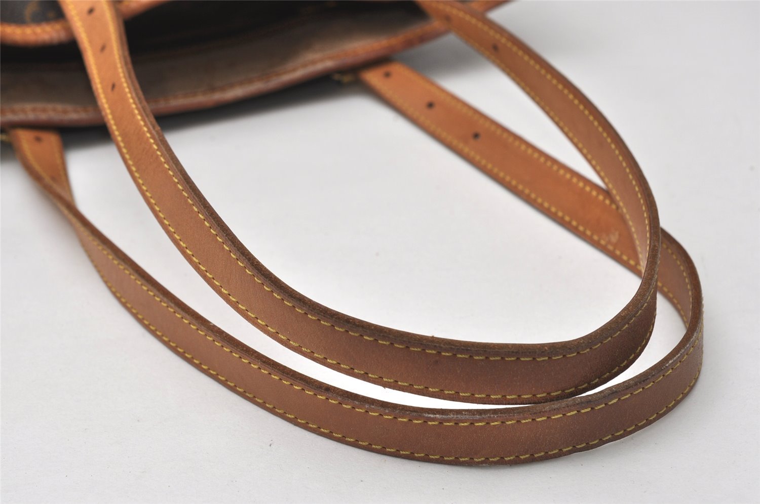 Authentic Louis Vuitton Monogram Bucket GM Shoulder Tote Bag M42236 Junk 4575K