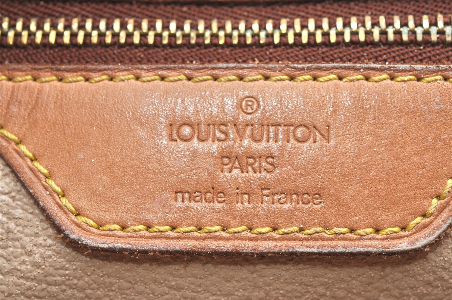 Authentic Louis Vuitton Monogram Bucket GM Shoulder Tote Bag M42236 Junk 4575K