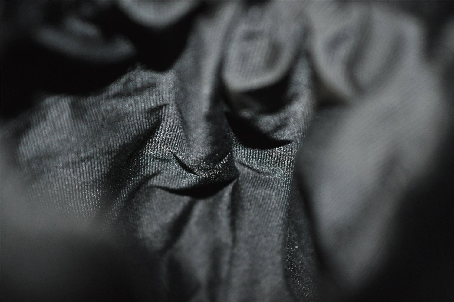 Authentic Christian Dior Trotter Drawstring Backpack Nylon Fur Black 4576I