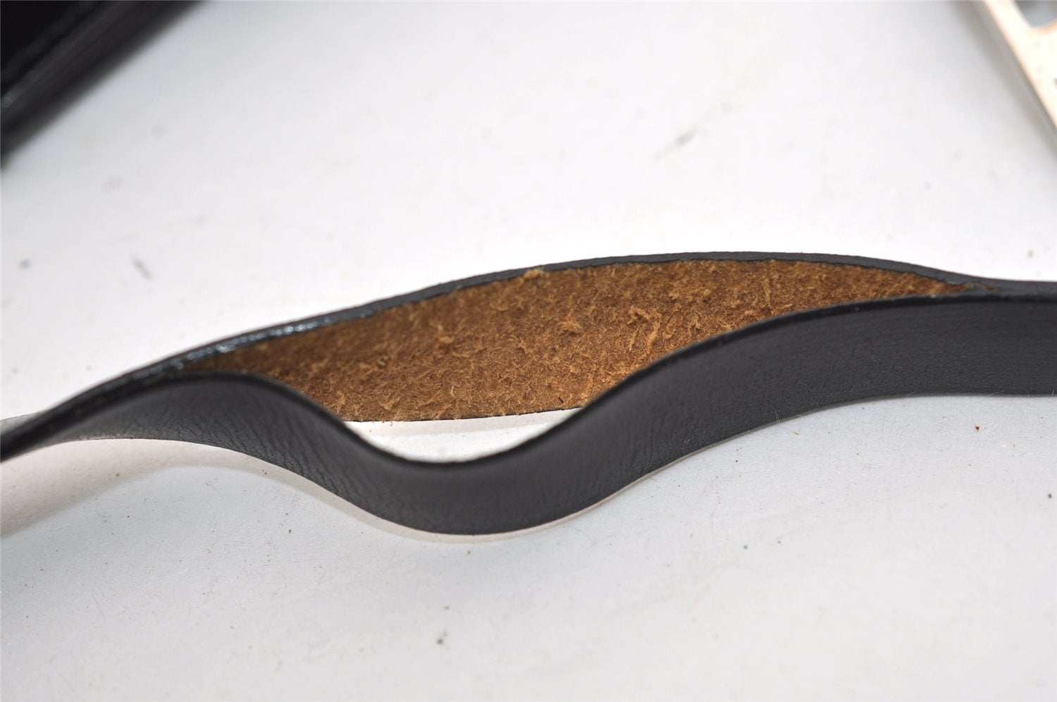 Authentic GUCCI Vintage Tote Hand Bag Purse Leather Black 4576J