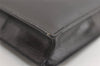 Authentic GUCCI Vintage Tote Hand Bag Purse Leather Black 4576J