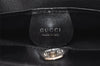 Authentic GUCCI Vintage Tote Hand Bag Purse Leather Black 4576J