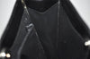 Authentic GUCCI Vintage Tote Hand Bag Purse Leather Black 4576J
