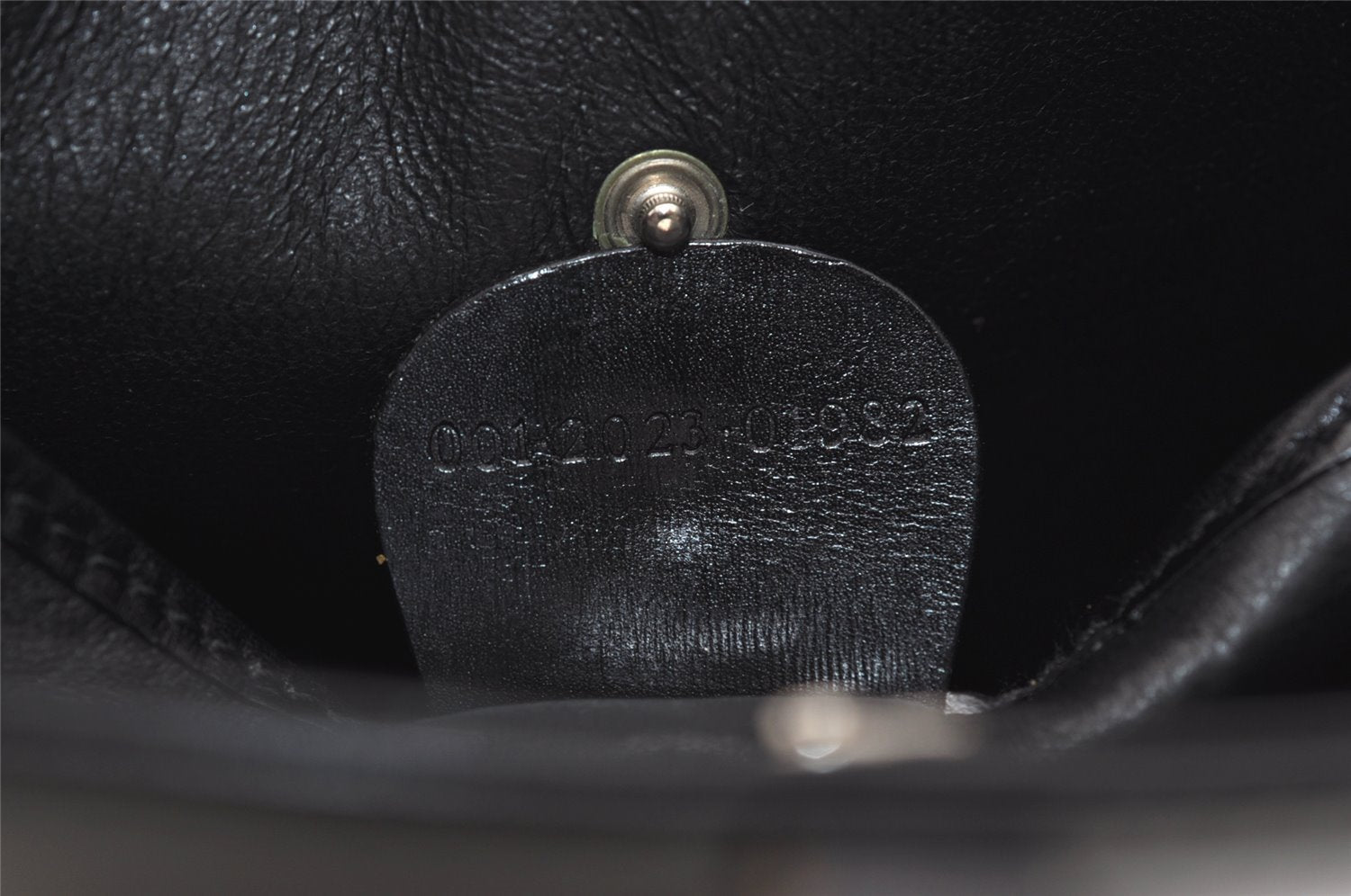 Authentic GUCCI Vintage Tote Hand Bag Purse Leather Black 4576J