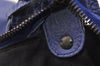 Authentic BALENCIAGA Classic The Day Shoulder Hand Bag Leather 140442 Blue 4577I