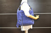 Authentic BALENCIAGA Classic The Day Shoulder Hand Bag Leather 140442 Blue 4577I