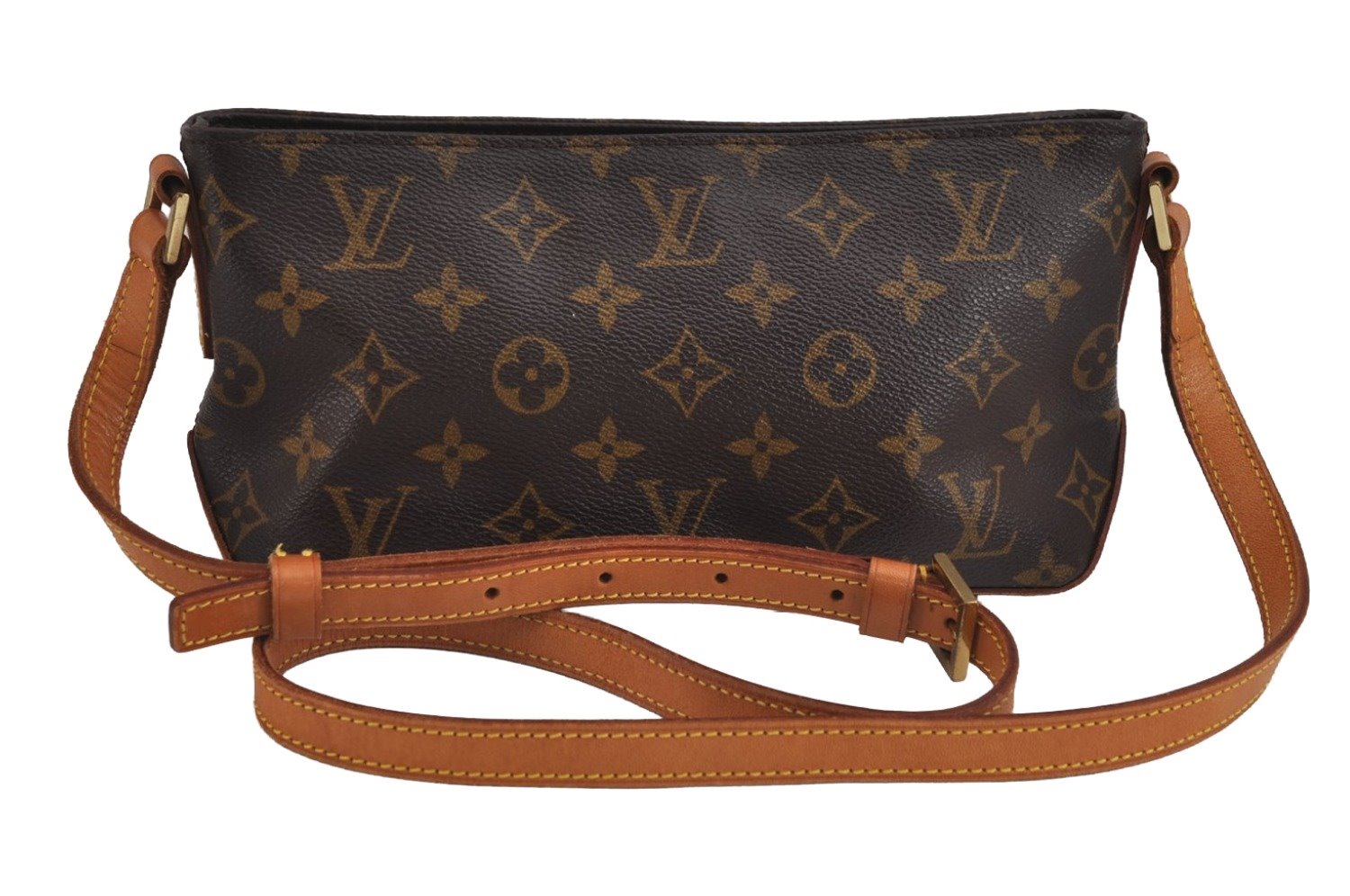 Authentic Louis Vuitton Monogram Trotteur Shoulder Cross Bag M51240 LV 4578J