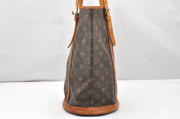 Authentic Louis Vuitton Monogram Bucket GM Shoulder Tote Bag M42236 LV 4578K