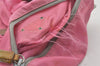 Authentic PRADA Nylon Tessuto Leather Shoulder Cross Body Bag Purse Pink 4579I