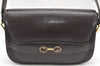 Authentic GUCCI Vintage Shoulder Bag Purse Leather Brown 4579K