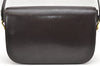 Authentic GUCCI Vintage Shoulder Bag Purse Leather Brown 4579K