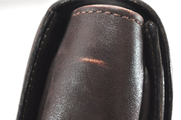 Authentic GUCCI Vintage Shoulder Bag Purse Leather Brown 4579K