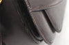 Authentic GUCCI Vintage Shoulder Bag Purse Leather Brown 4579K