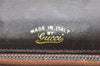 Authentic GUCCI Vintage Shoulder Bag Purse Leather Brown 4579K