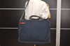 Authentic PRADA Sports Nylon Leather 2Way Travel Boston Bag 4V0369 Navy 4580J