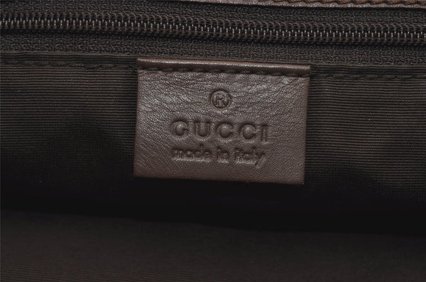 Authentic GUCCI Vintage Shoulder Tote Bag GG Canvas Leather 0021098 Brown 4581I
