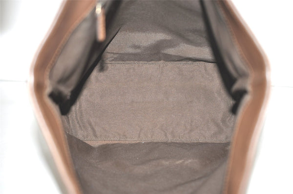 Authentic GUCCI Vintage Shoulder Tote Bag GG Canvas Leather 0021098 Brown 4581I