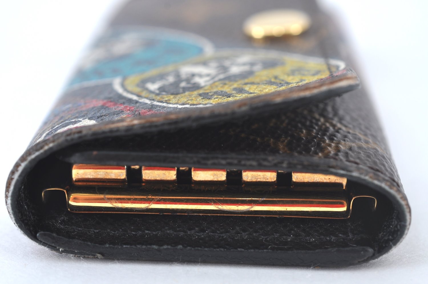 Auth Louis Vuitton Monogram Multicles 4 Four Hooks Key Case M67252 Kabuki  4582J