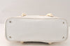 Authentic BURBERRY Vintage Canvas Leather Shoulder Hand Bag White 4582K