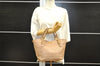 Authentic MIU MIU Vintage Leather 2Way Shoulder Hand Tote Bag Purse Beige 4583I