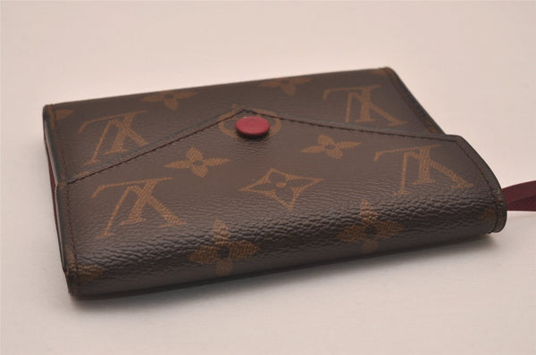 Authentic Louis Vuitton Monogram Portefeuille Victorine Wallet M41938 Pink 4583J