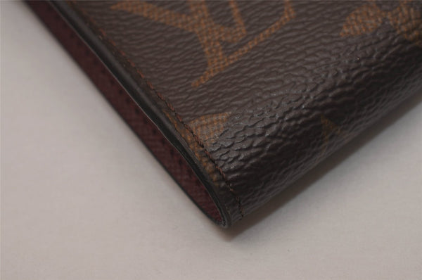 Authentic Louis Vuitton Monogram Portefeuille Victorine Wallet M41938 Pink 4583J