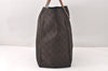 Authentic GUCCI Vintage Shoulder Tote Bag GG Nylon Leather 282439 Brown 4583K