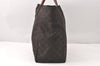 Authentic GUCCI Vintage Shoulder Tote Bag GG Nylon Leather 282439 Brown 4583K