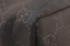 Authentic GUCCI Vintage Shoulder Tote Bag GG Nylon Leather 282439 Brown 4583K