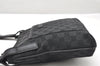 Authentic GUCCI Shoulder Cross Body Bag GG Canvas Leather 122793 Black 4584K
