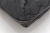 Authentic GUCCI Shoulder Cross Body Bag GG Canvas Leather 122793 Black 4584K