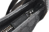 Authentic GUCCI Shoulder Cross Body Bag GG Canvas Leather 122793 Black 4584K