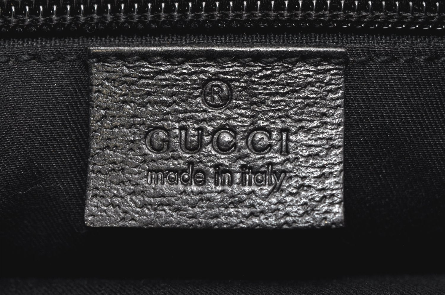 Authentic GUCCI Shoulder Cross Body Bag GG Canvas Leather 122793 Black 4584K