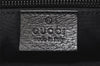Authentic GUCCI Shoulder Cross Body Bag GG Canvas Leather 122793 Black 4584K