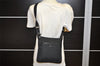 Authentic GUCCI Shoulder Cross Body Bag GG Canvas Leather 122793 Black 4584K