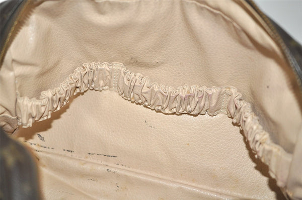 Auth Louis Vuitton Monogram Trousse Toilette 28 Clutch Hand Bag M47522 LV 4585I