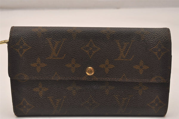 Auth Louis Vuitton Monogram Pochette Porte Monnaie Credit Wallet M61725 LV 4585J