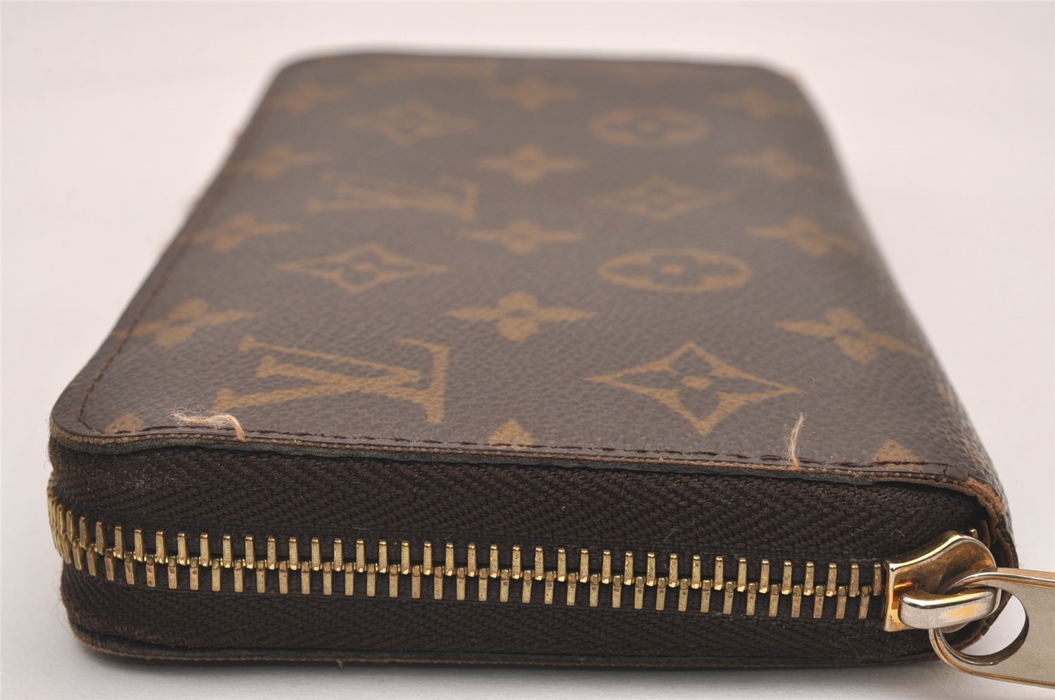 Authentic Louis Vuitton Monogram Zippy Long Wallet Purse M60017 LV 4586J