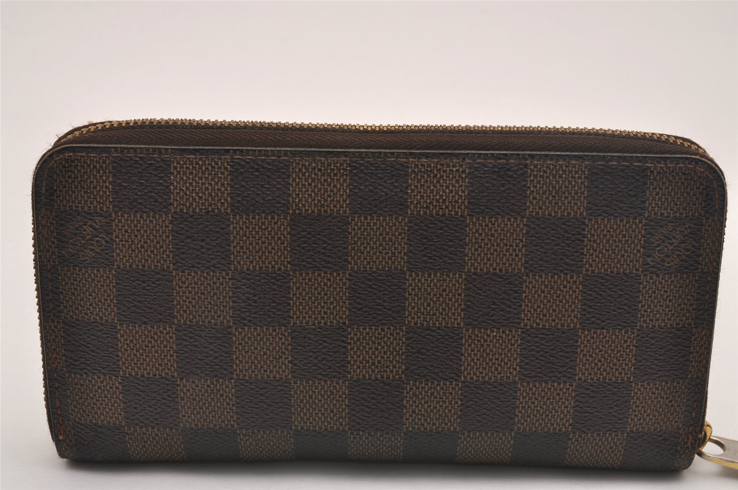 Authentic Louis Vuitton Damier Zippy Long Wallet Purse N60015 LV 4587J