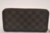Authentic Louis Vuitton Damier Zippy Long Wallet Purse N60015 LV 4587J