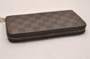 Authentic Louis Vuitton Damier Zippy Long Wallet Purse N60015 LV 4587J