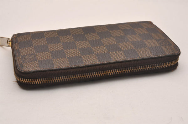 Authentic Louis Vuitton Damier Zippy Long Wallet Purse N60015 LV 4587J