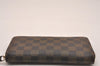 Authentic Louis Vuitton Damier Zippy Long Wallet Purse N60015 LV 4587J