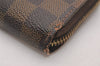 Authentic Louis Vuitton Damier Zippy Long Wallet Purse N60015 LV 4587J