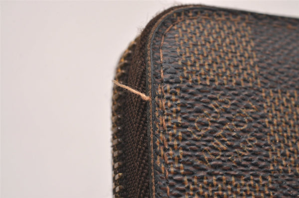 Authentic Louis Vuitton Damier Zippy Long Wallet Purse N60015 LV 4587J