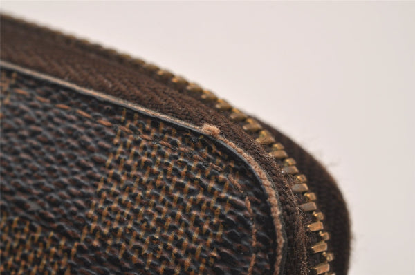 Authentic Louis Vuitton Damier Zippy Long Wallet Purse N60015 LV 4587J