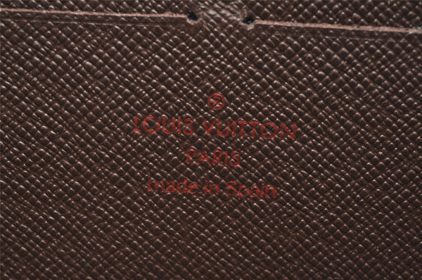 Authentic Louis Vuitton Damier Zippy Long Wallet Purse N60015 LV 4587J