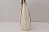 Authentic Louis Vuitton Antigua Cabas MM Tote Bag White Brown M40036 LV 4587K