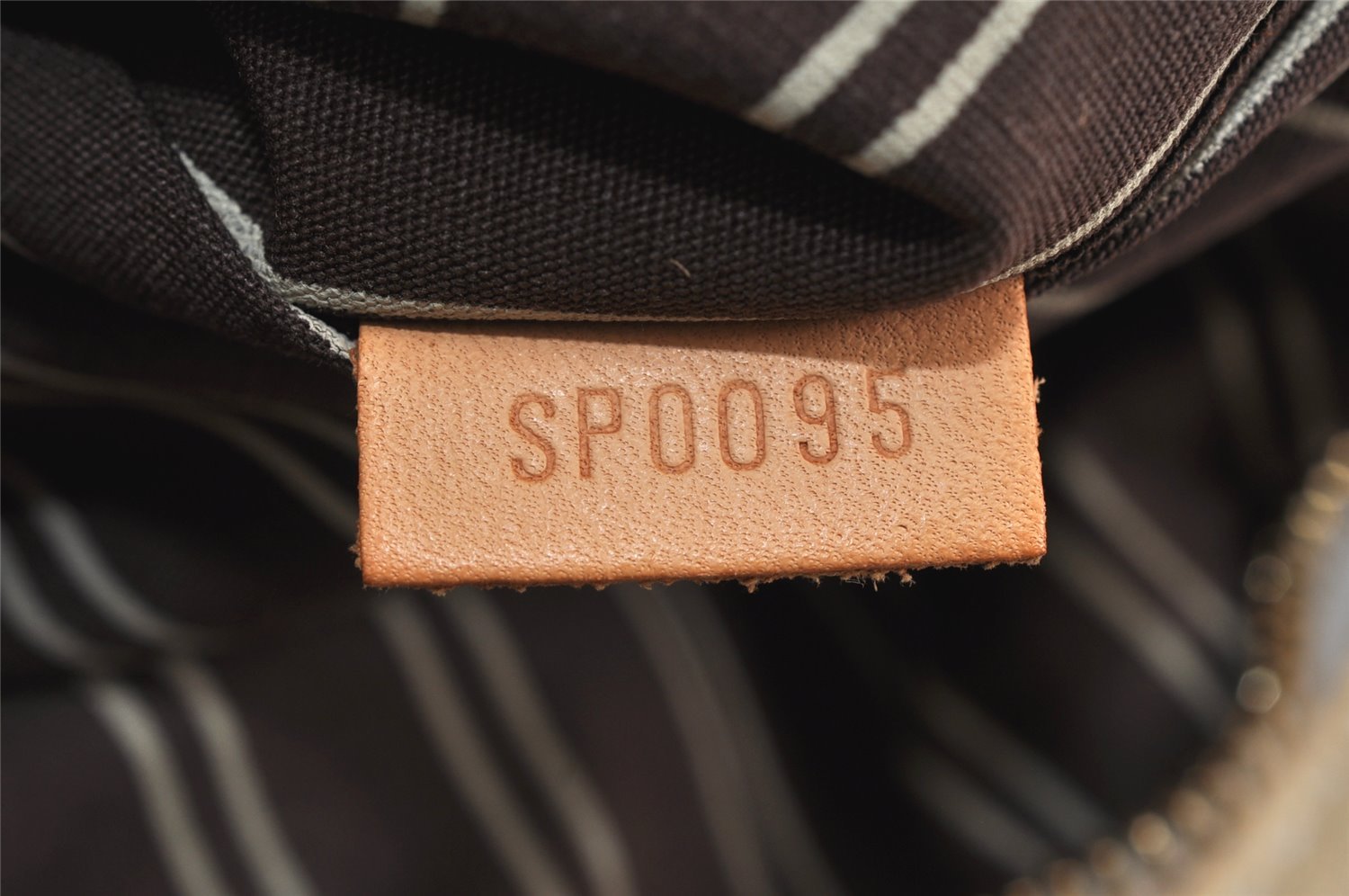 Authentic Louis Vuitton Antigua Cabas MM Tote Bag White Brown M40036 LV 4587K